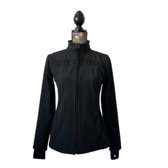 Mondetta Women's S/XS Black Fully Zip UP Windbreaker Rain Sporty Athletic Jacket - Picture 3 of 15